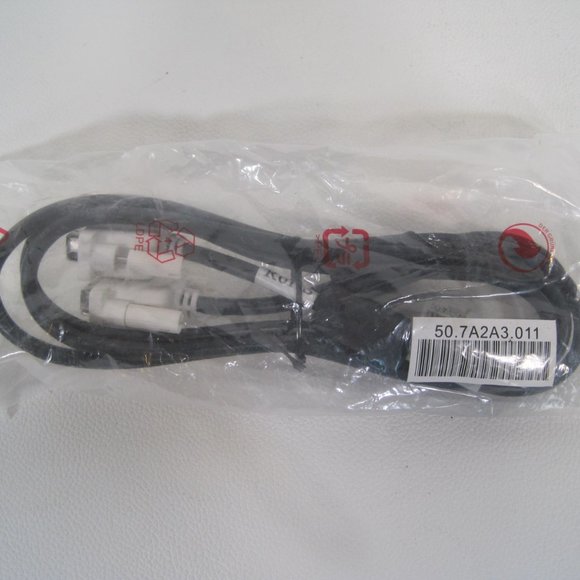 1 White DVI-D to DVI-D Computer DVI Monitor M M Male 2 Male DVI Cable PC,LCD TV - Picture 3 of 3